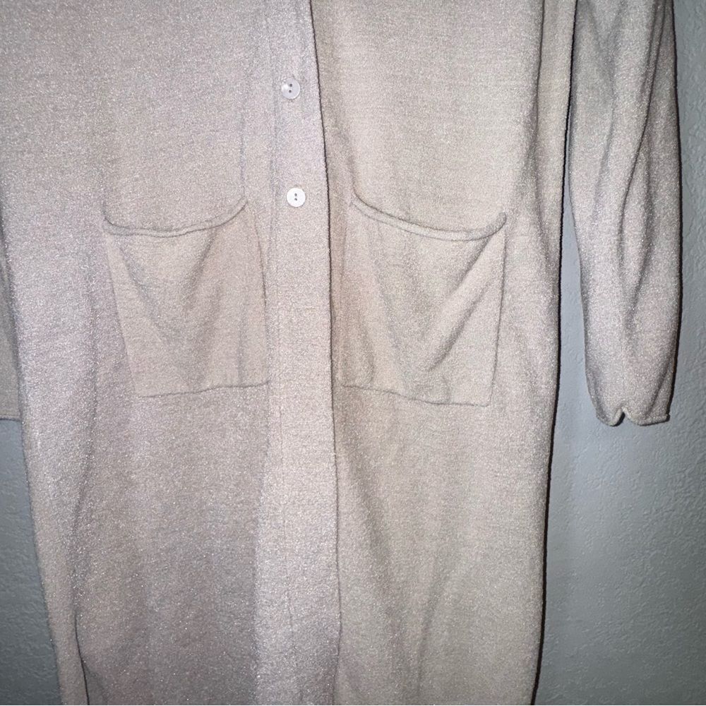Barefoot Dreams Cardigan in Stone - Picture 5 of 12